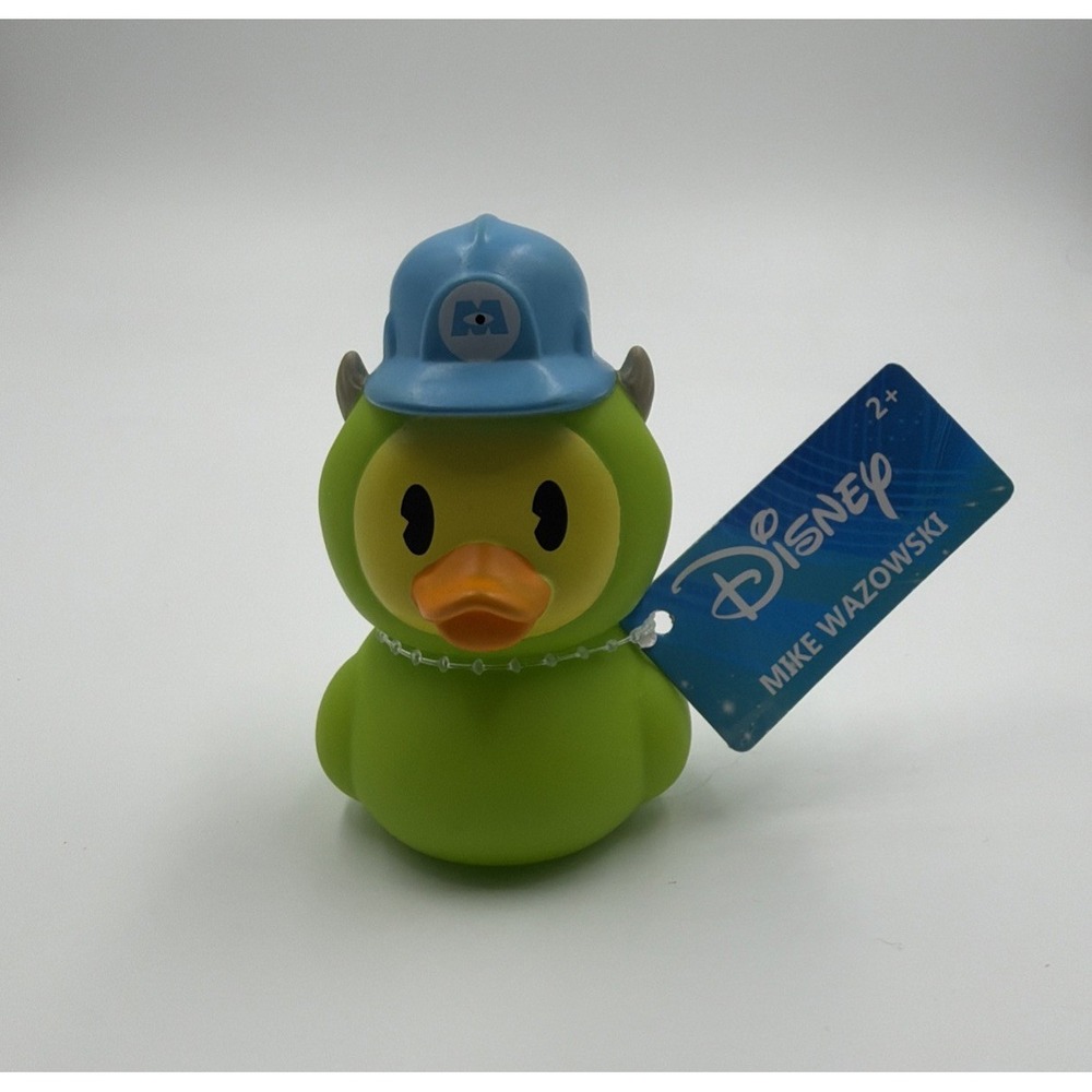 Disney Monster Inc Mike Wazowski Rubber Duck Approx 3" Tall